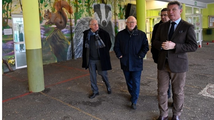Visite de Franck Leroy à Val de Briey (lycée Louis Bertrand)