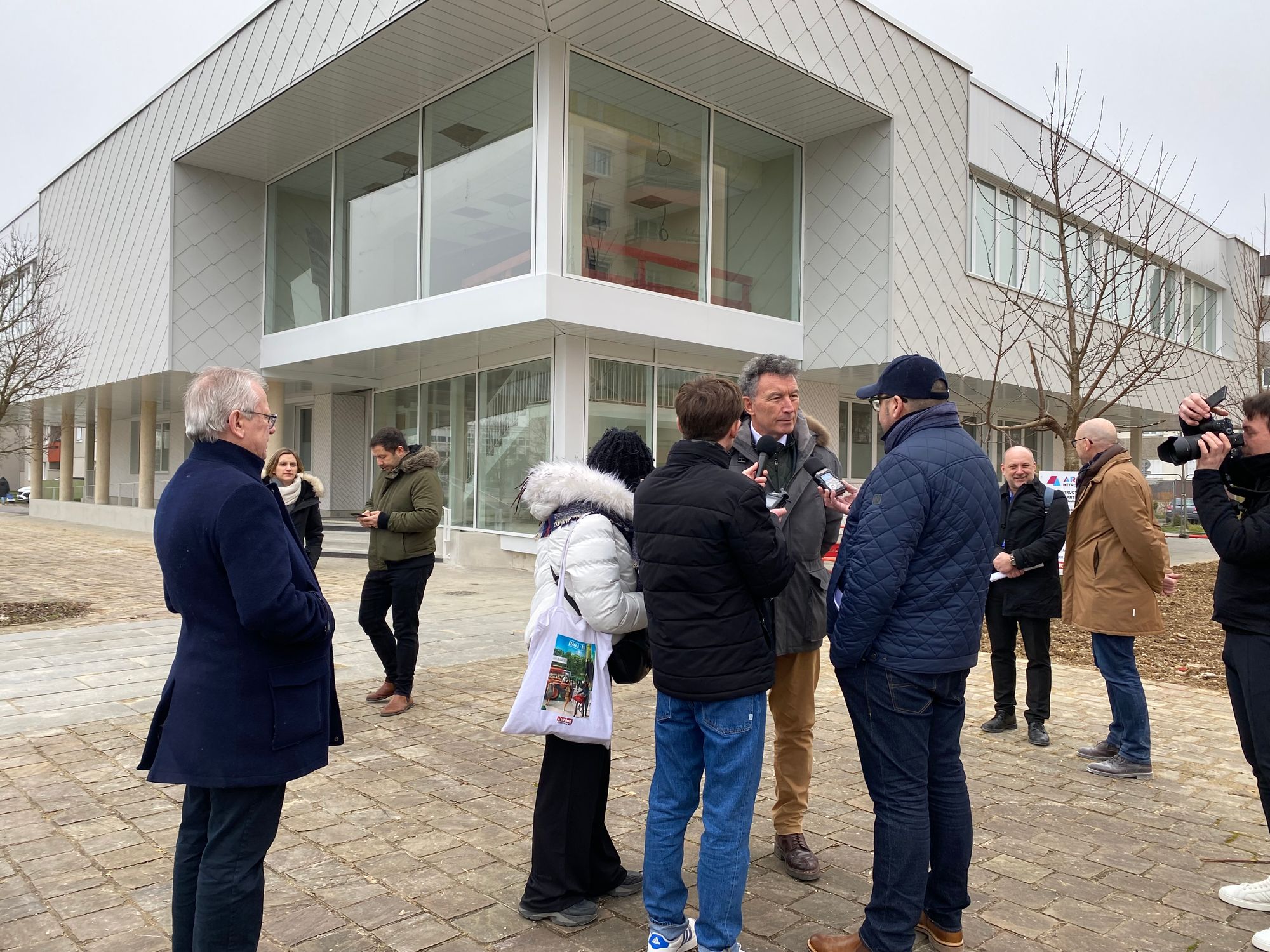 A Sedan, visite de la Maison de santé pluridisciplinaire quelques semaines avant son inauguration.