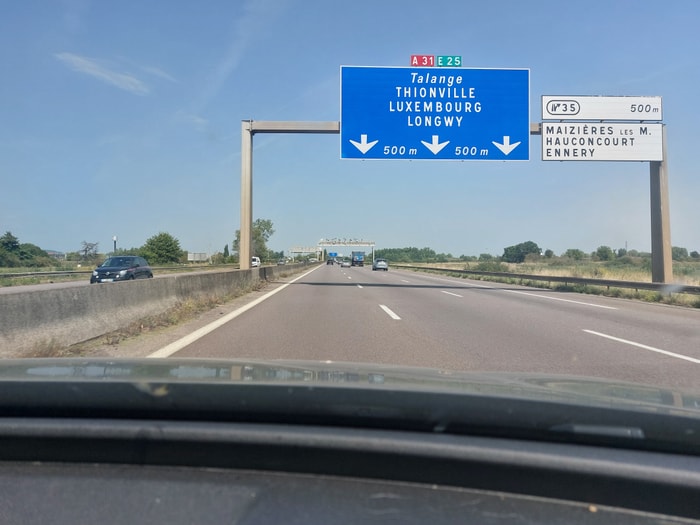 Autoroute A31 à hauteur de Talange